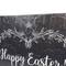 Black & White Happy Easter Bunnies Canvas Wall Art